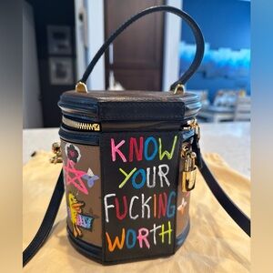 Authentic Customized Louis Vuitton LV Cannes Bucket Bag Top Handle Purse Limited